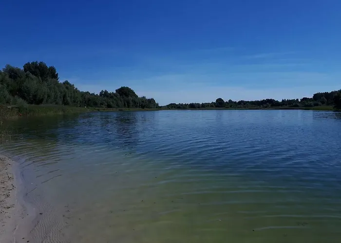 Letniskowy 6-osobowy Caloroczny Nad Jeziorem Wilczynskim Деревянный коттедж Swietne